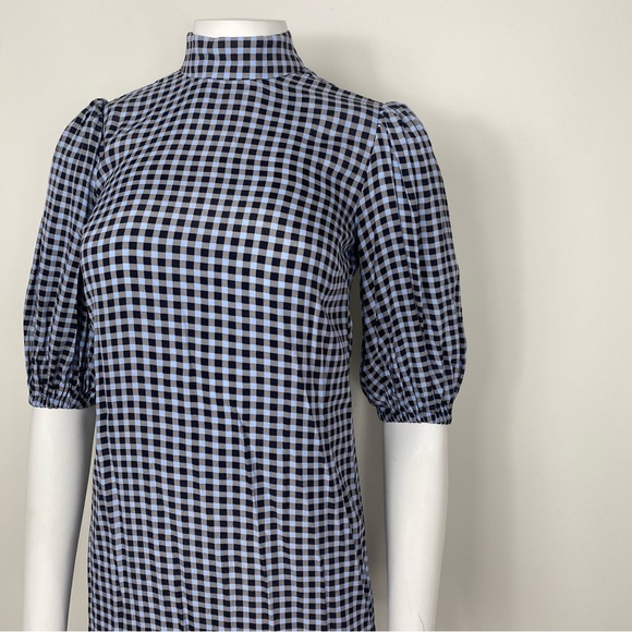 GANNI GINGHAM MINI DRESS - Picture 5 of 11